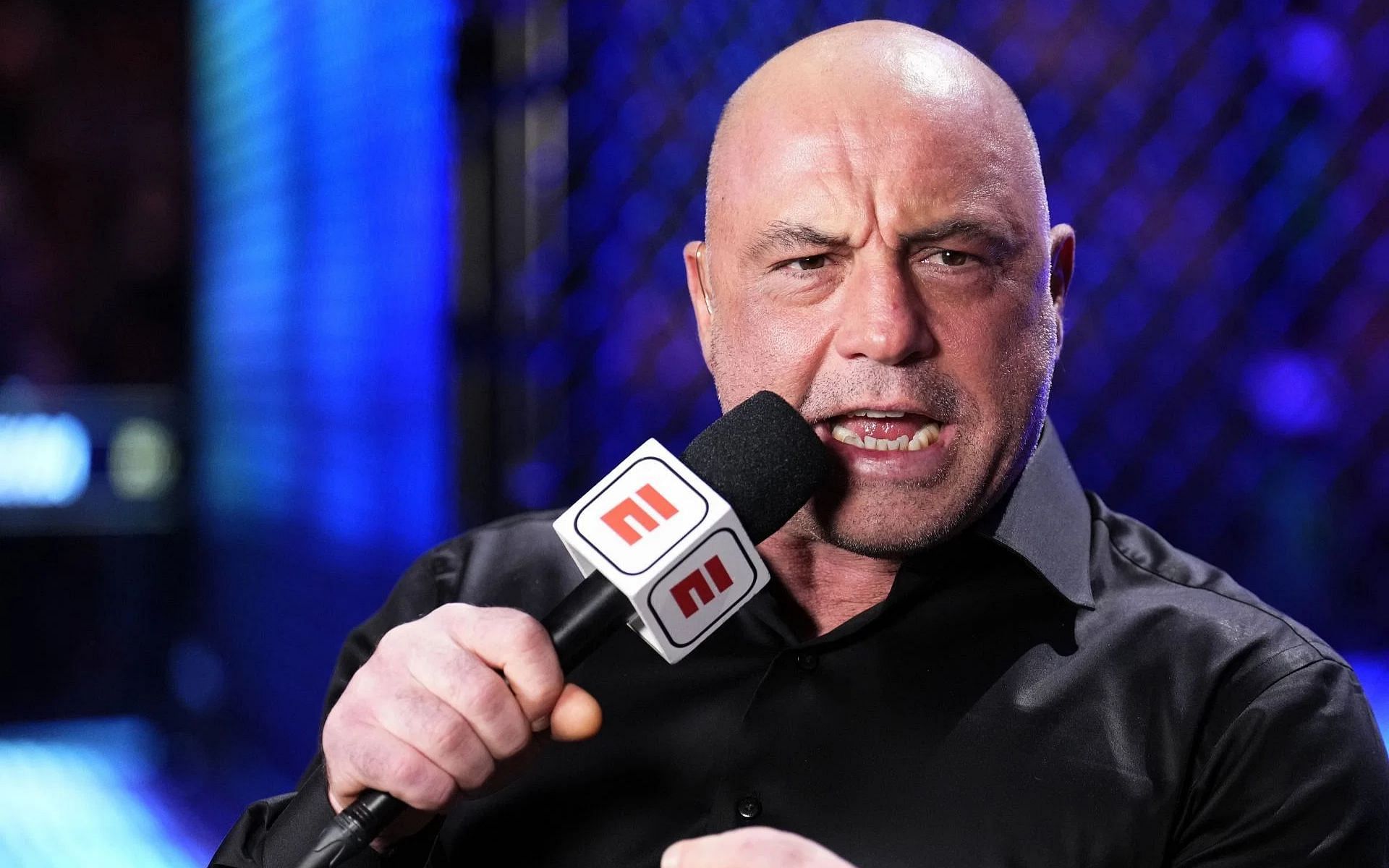 Joe Rogan (pictured) shares story of fighter admitting they were about to s**t themselves before a UFC fight and then winning by submission [Image courtesy: Getty Images]