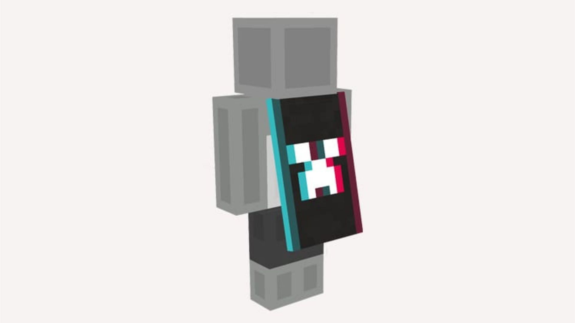 The unique neon look makes this one of the funkiest Minecraft capes in 2024 (Image via Mojang Studios)