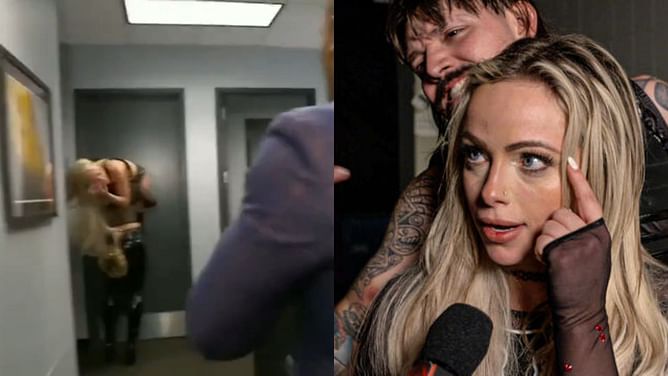 Liv Morgan carried to the back on WWE star's shoulder screaming and crying; has a breakdown after SmackDown