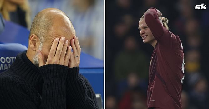 Pep Guardiola loses 4 games in a row for the first time in his career as Manchester City suffer 2-1 loss at Brighton