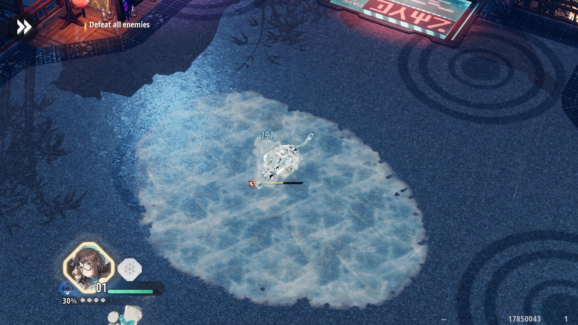 An enemy freezing in an Ice Zone (Image via Neocraft)