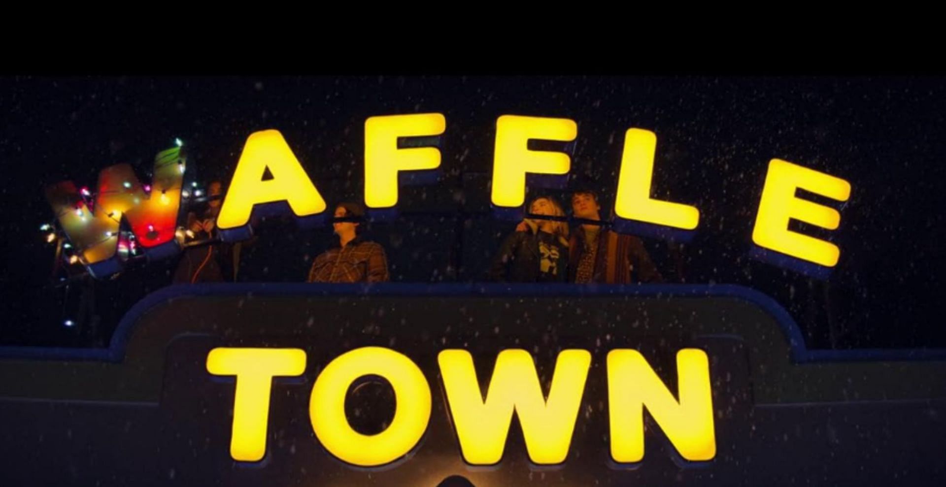 Waffle Town, Let It Snow filming location (Image via Netflix)