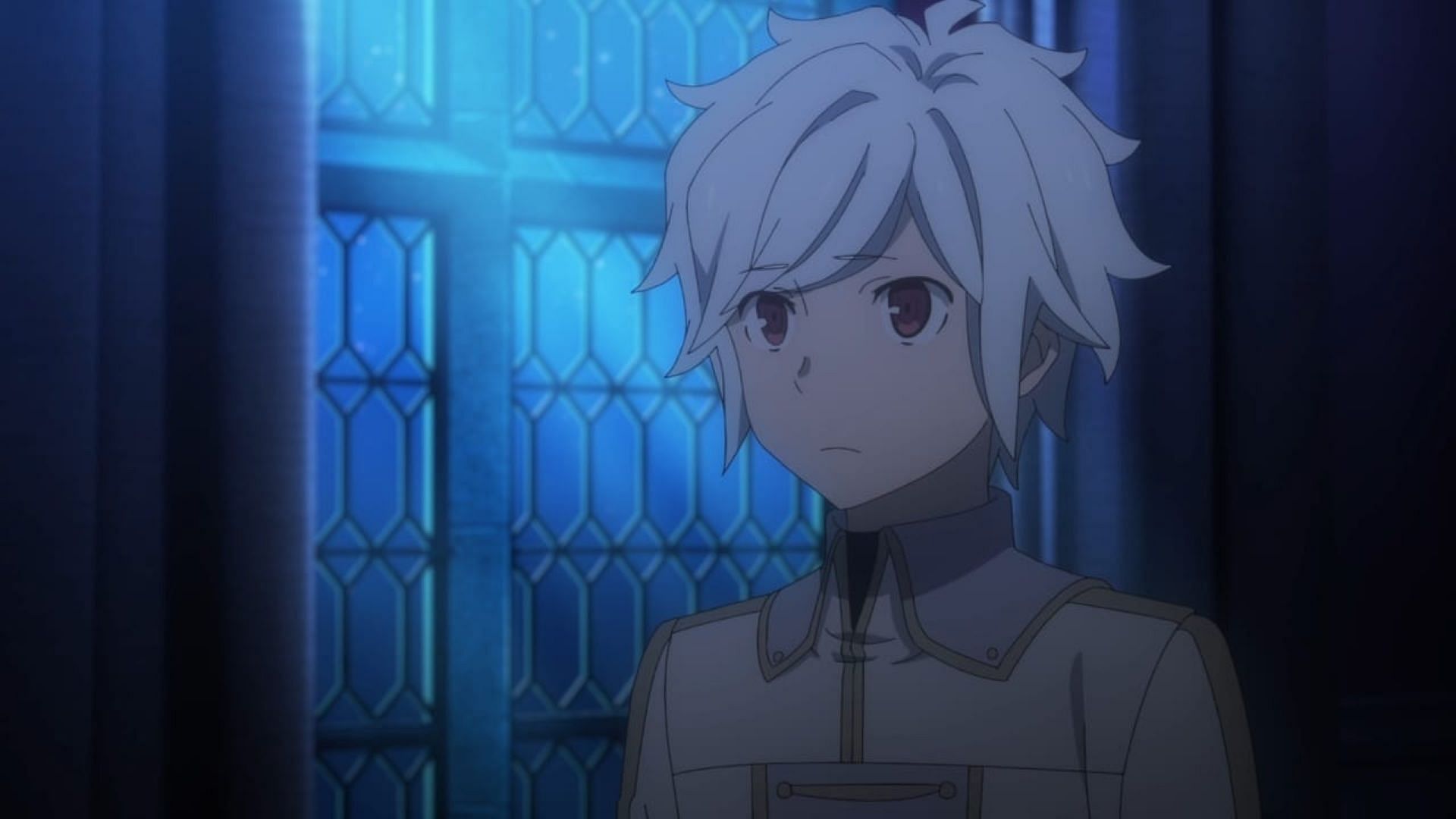 Bell Cranel, as appears lost in thoughts in the anime (Image via J.C.Staff)