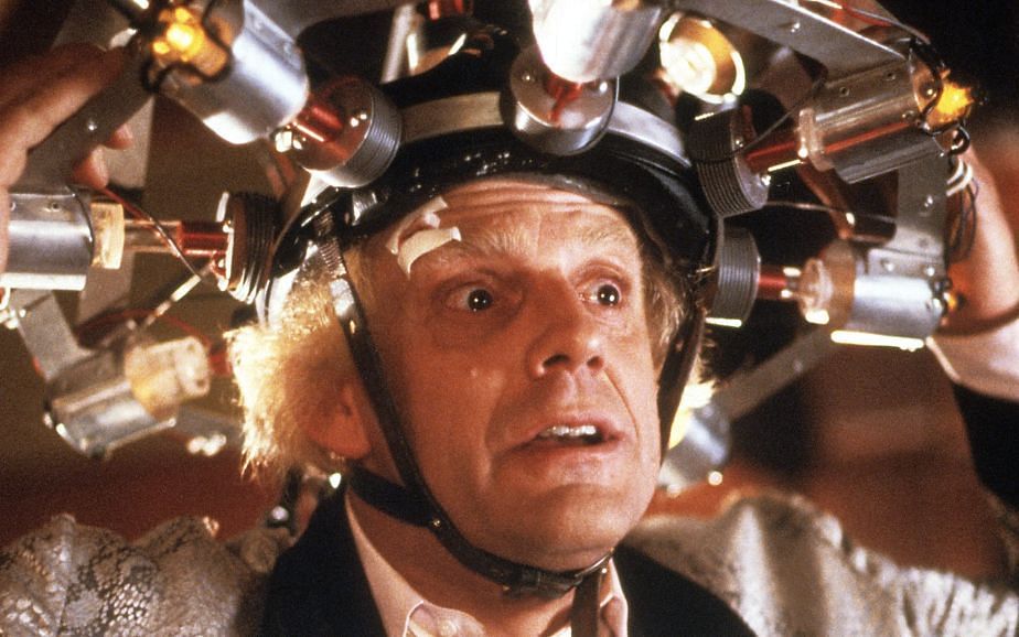 Christopher Lloyd in Back to the Future (Image via Universal Pictures)