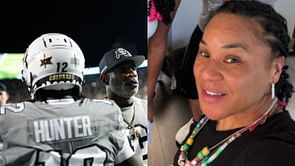 IN PIC: Dawn Staley thanks Deion Sanders and Travis Hunter for sending her signed Colorado star's jersey