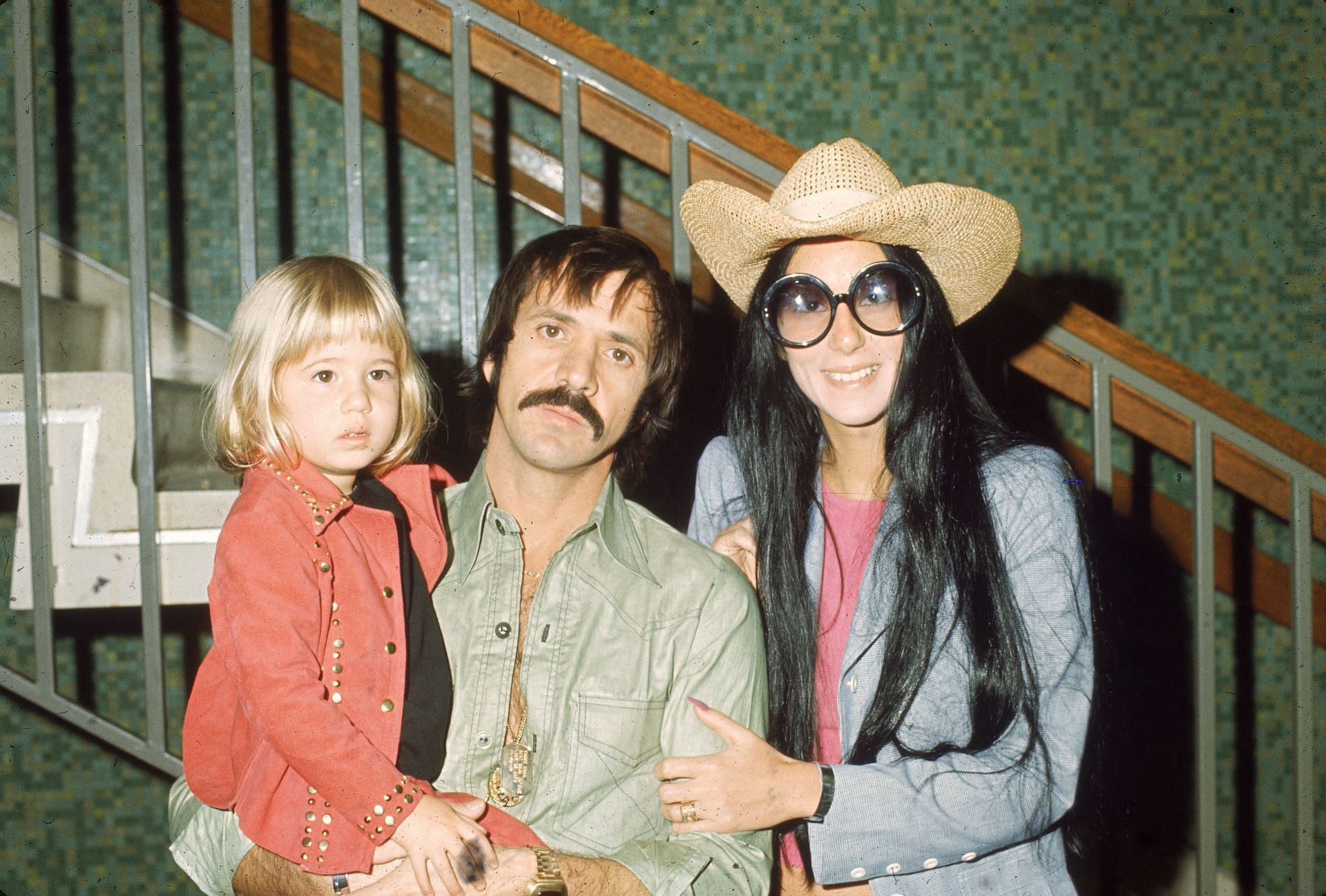 Sonny and Cher with Chaz Bono (Photo by Frank Edwards/Fotos International/Getty Images)