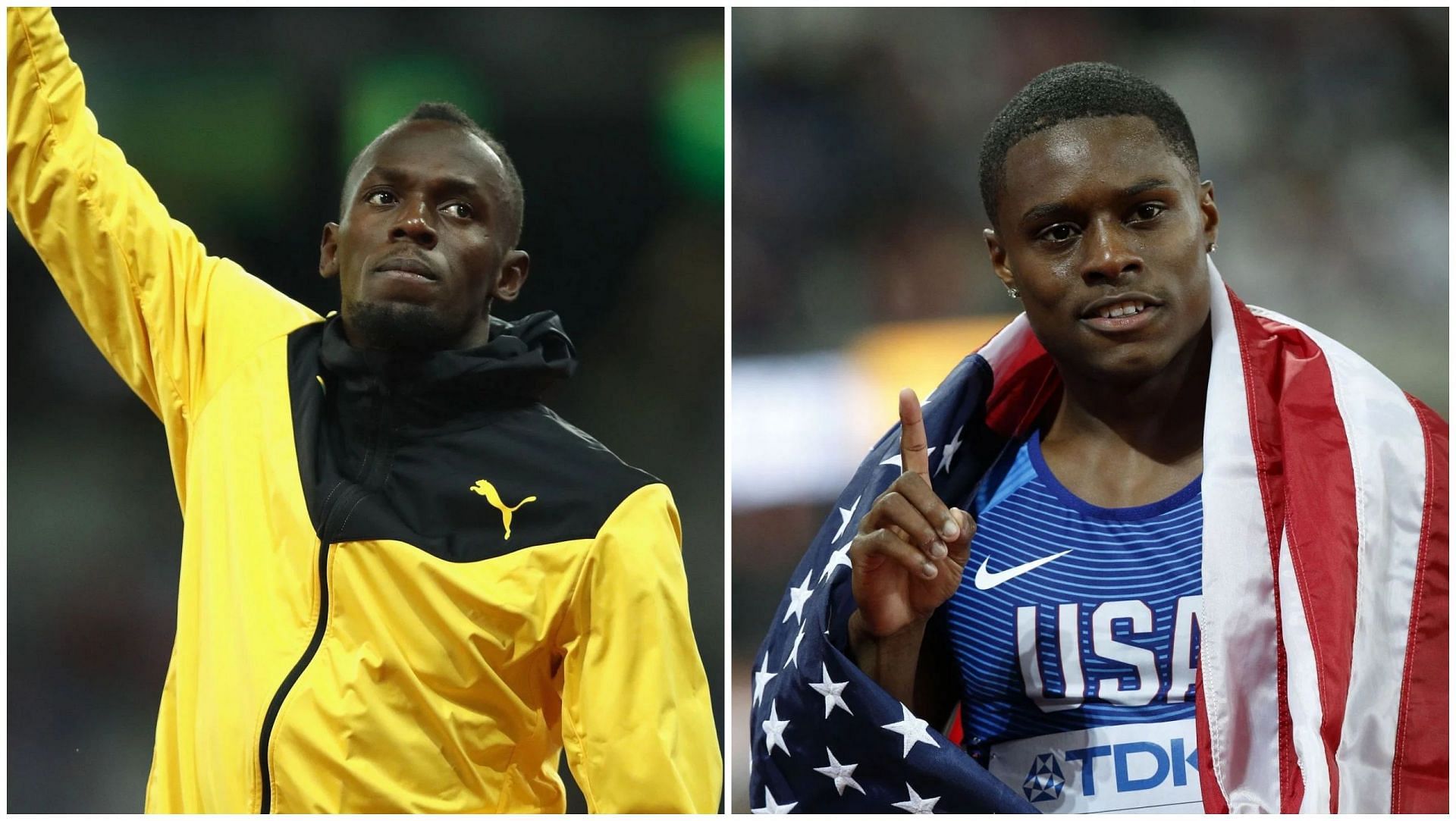 Usain Bolt and Christian Coleman