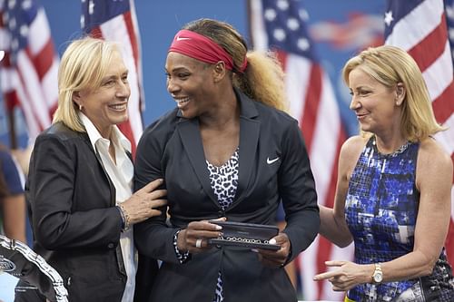 Martina Navratilova, Serena Williams and Chris Evert (Source: Getty)