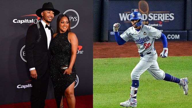 Mookie Betts drops three-word reaction as wife Brianna shows off sporty chic outfit