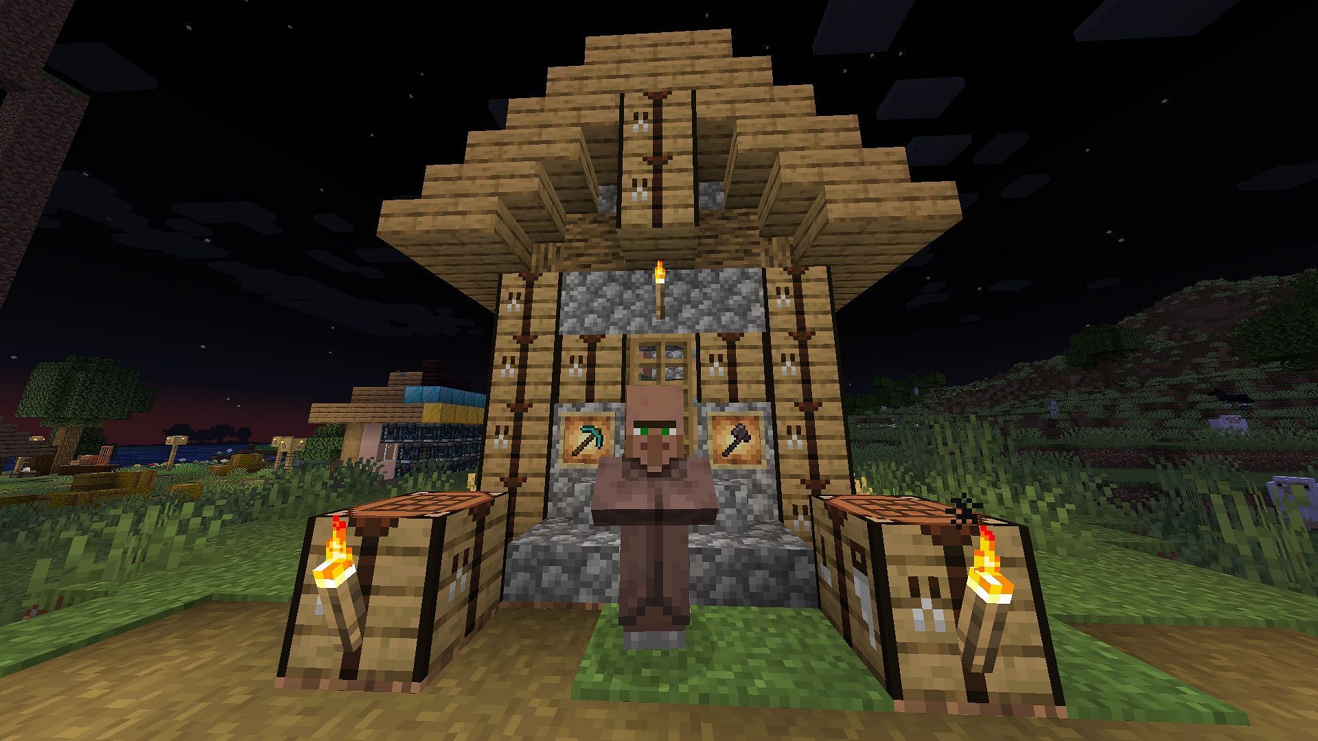 Builders can become an essential part of the Minecraft villager professions (Image via Mojang Studios)