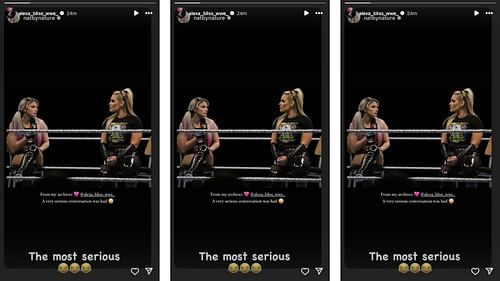 Bliss responds to Natalya (Image credits: Instagram)