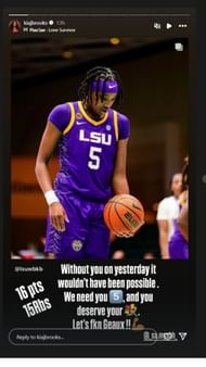 Kia J Brooks' Instagram story (@kiajbrooks/IG)