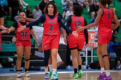 No. 1 WBB prospect Aaliyah Chavez shares her reaction to cute fans cheering for her saying "Let Aaliyah Cook"
