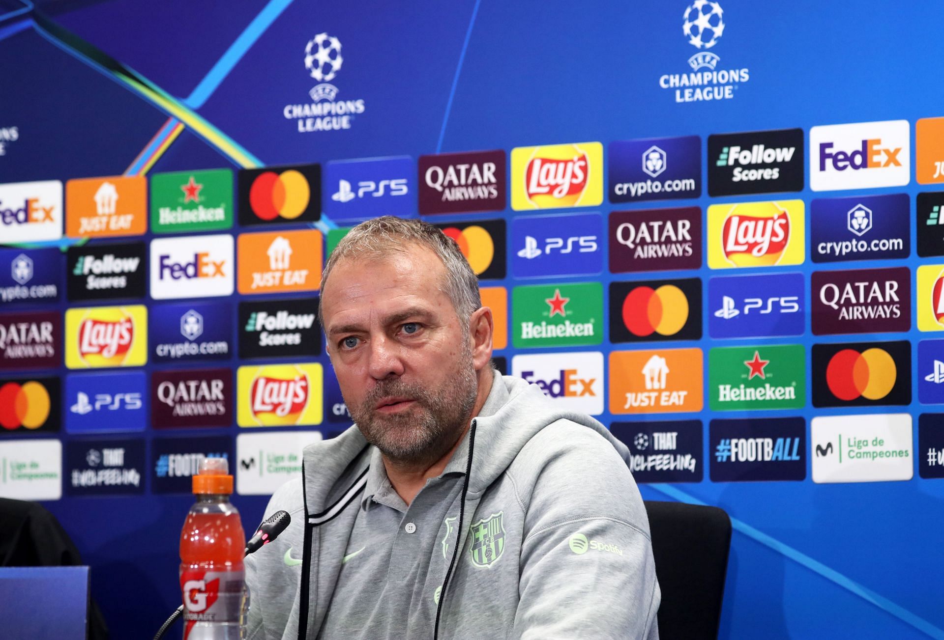 Hansi Flick press conference before the Champions League match against Brest - Source: Getty