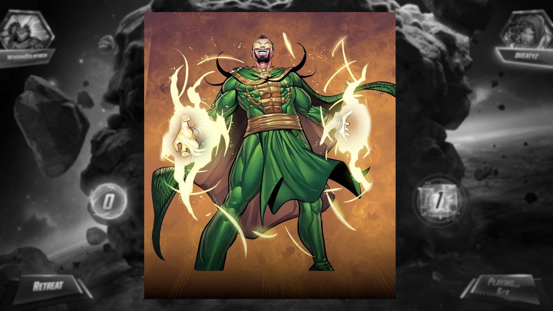 Baron Mordo is also a good card when thinking about Marvel Snap cards to counter Valentina (Image via Nuverse)