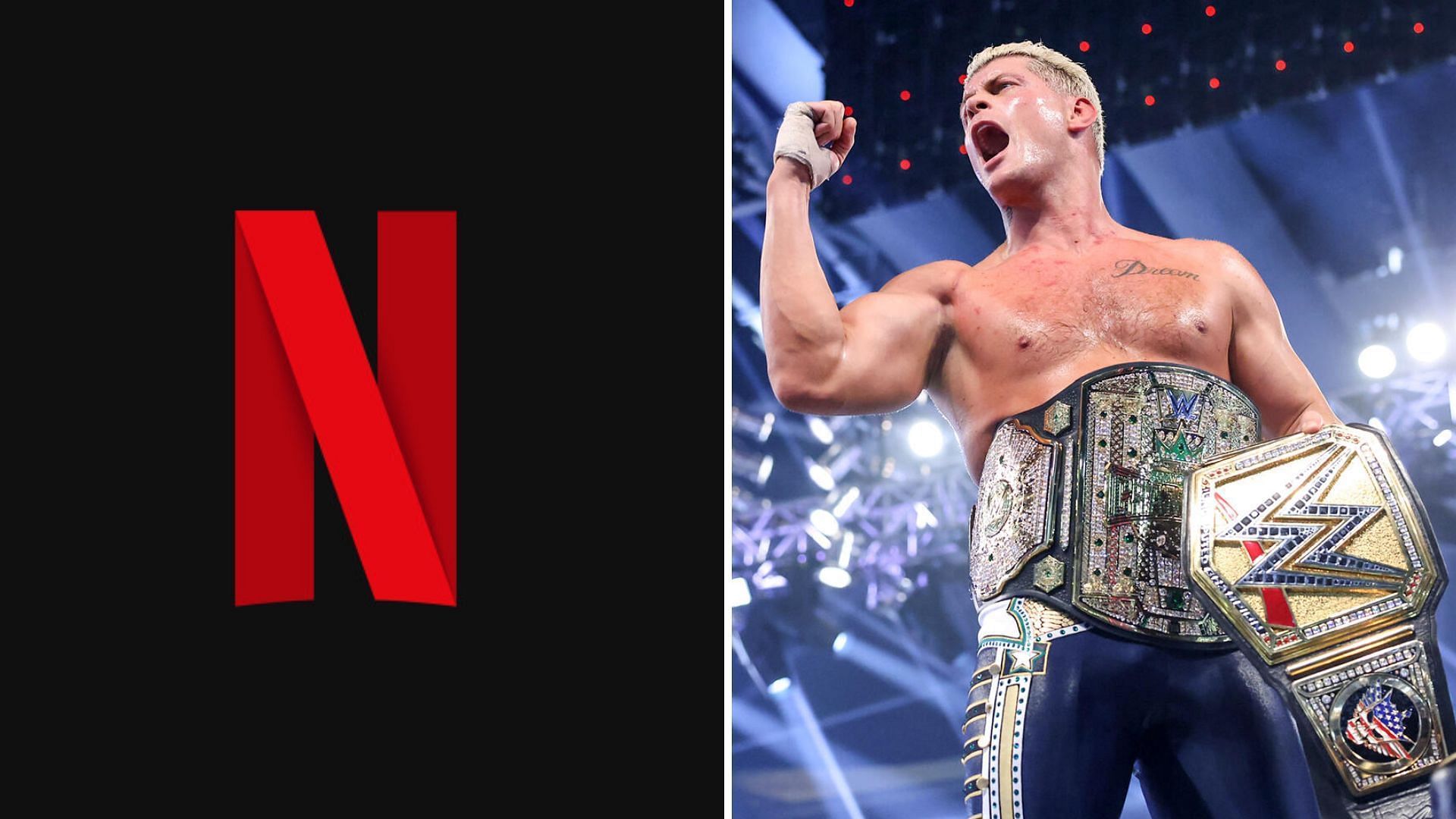 Cody Rhodes could make a great Netflix movie [Image credits: WWE.com and Netflix.com]