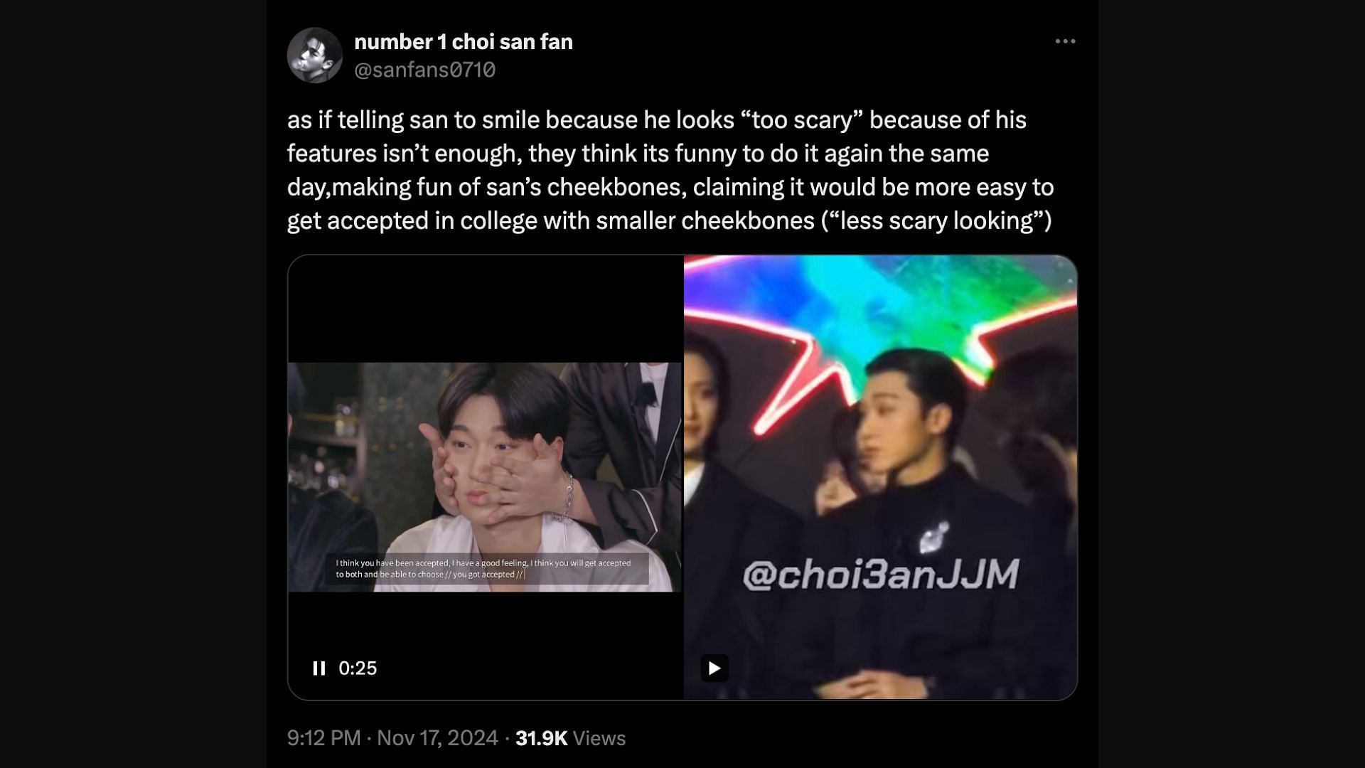 Fans react to the incident (Image via X/@sanfans0710)