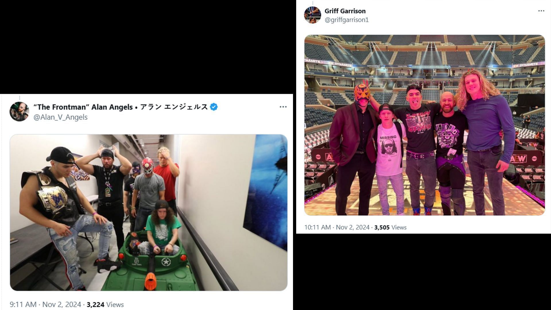 Wrestlers react to Marko Stunt's retirement. [Images via Stunt's X handle]