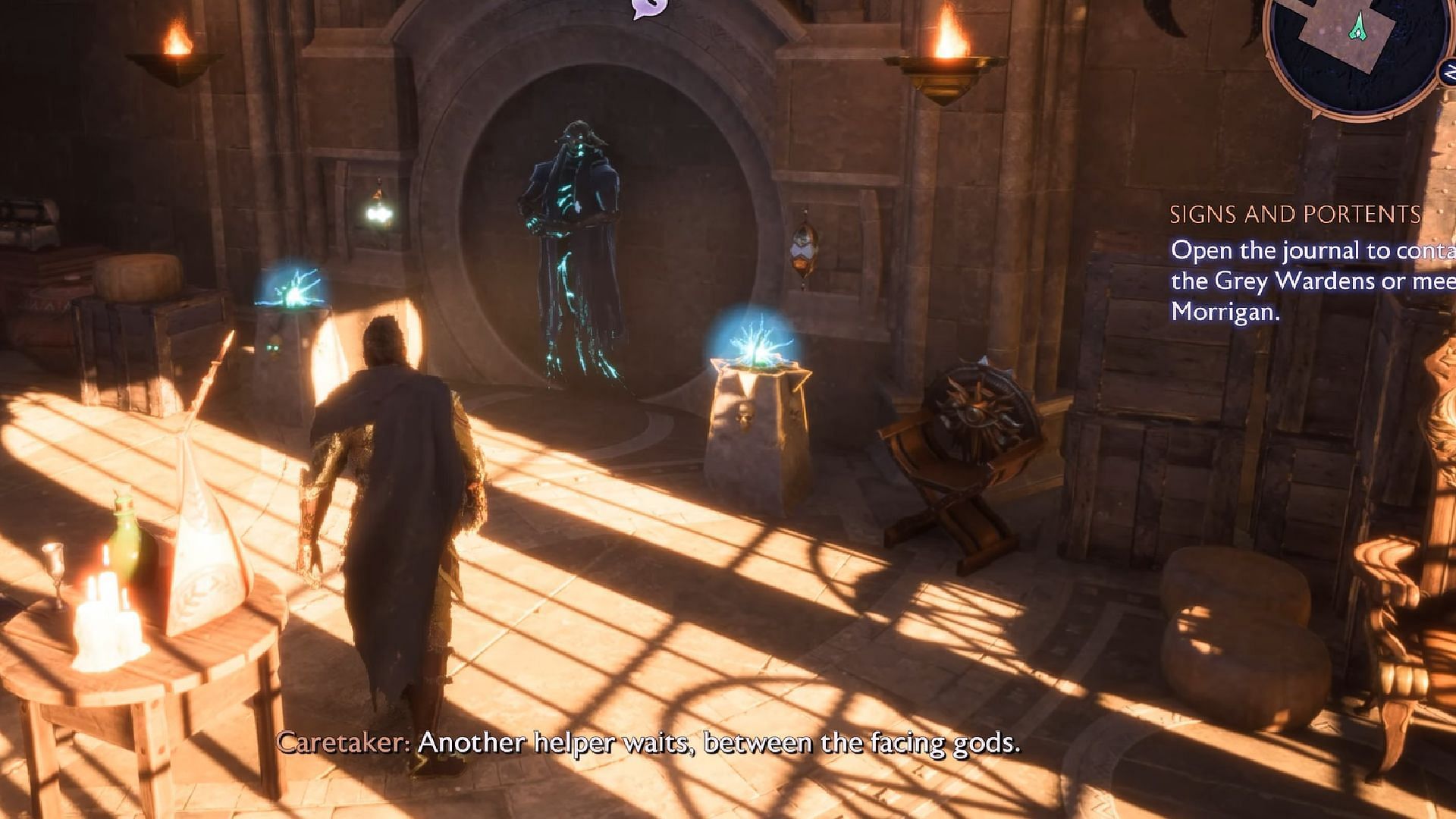 Access the Music Room to find one of the two collectibles in Dragon Age The Veilguard. (Image via BioWare || YouTube@Backseat Guides)