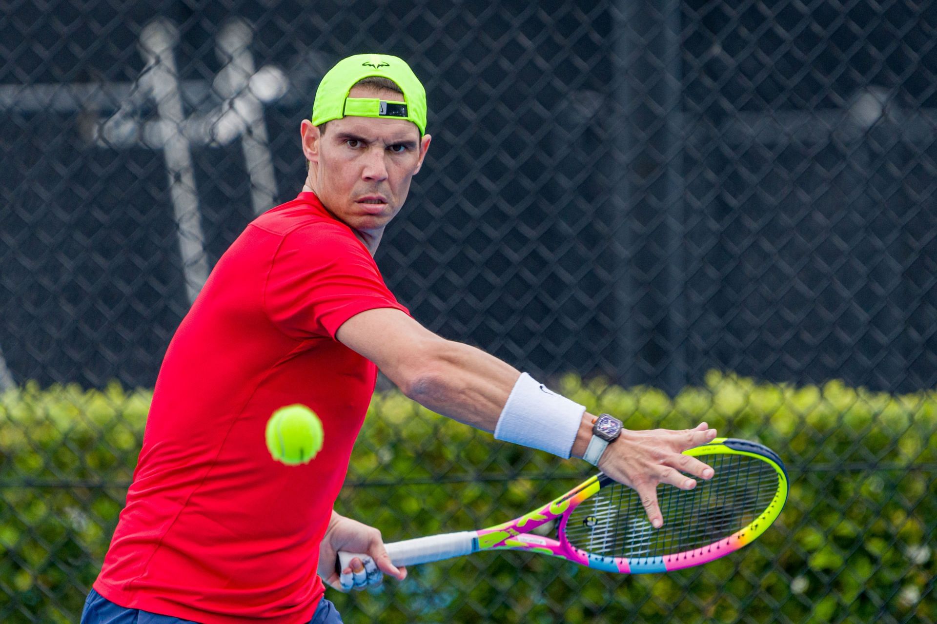 Rafael Nadal at the 2023 United Cup in Sydney (Image: Getty)