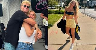 WATCH: Michigan Wolverines QB Davis Warren’s GF Julia Heilman gets emotional ahead of “last” Michigan Game Day