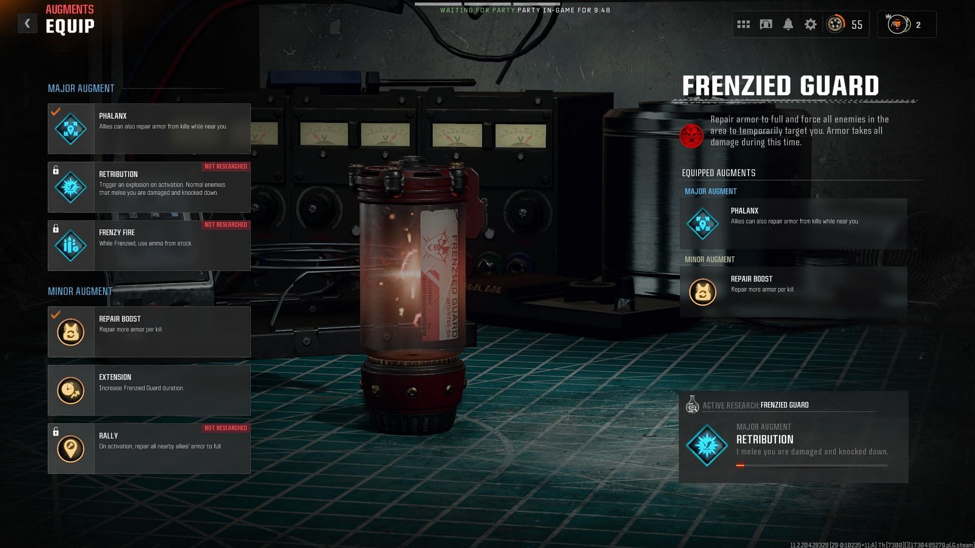 Equip the Frenzied Field Upgrade and use the Phalanx and Repair Boost Augments (Image via Activision || YouTube/@Bubs)