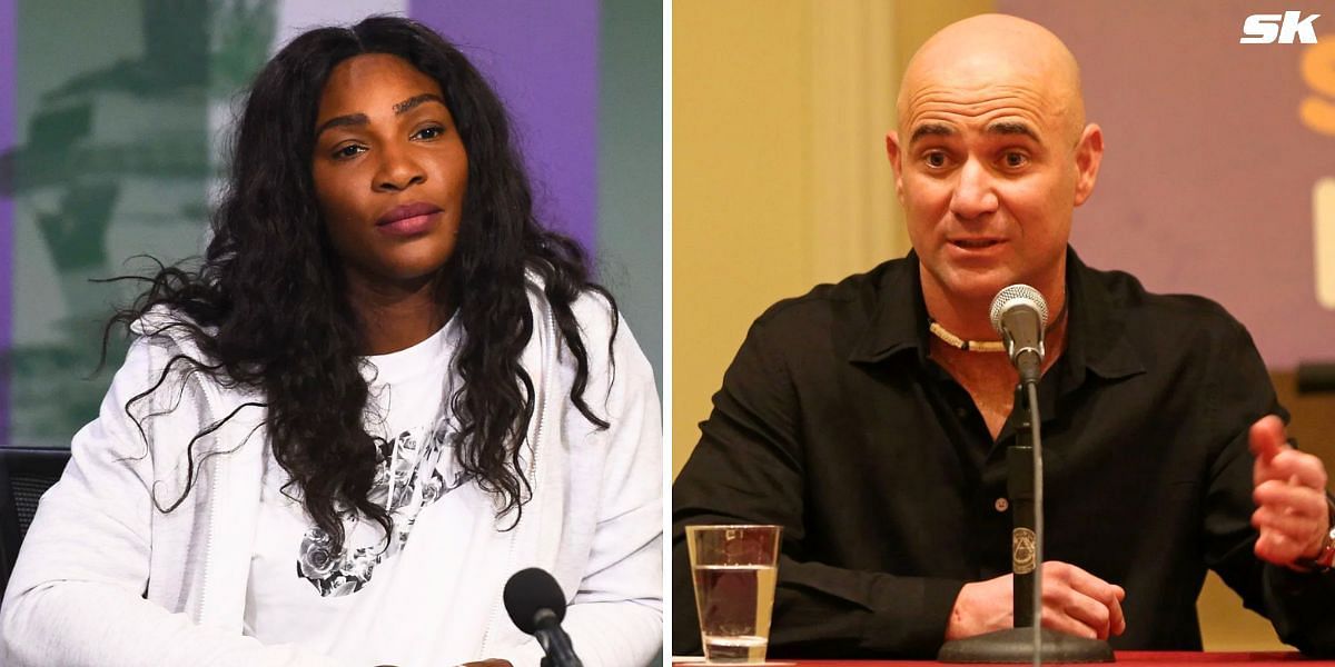 Serena Williams (L) and Andre Agassi (R) (Image Source: Getty)