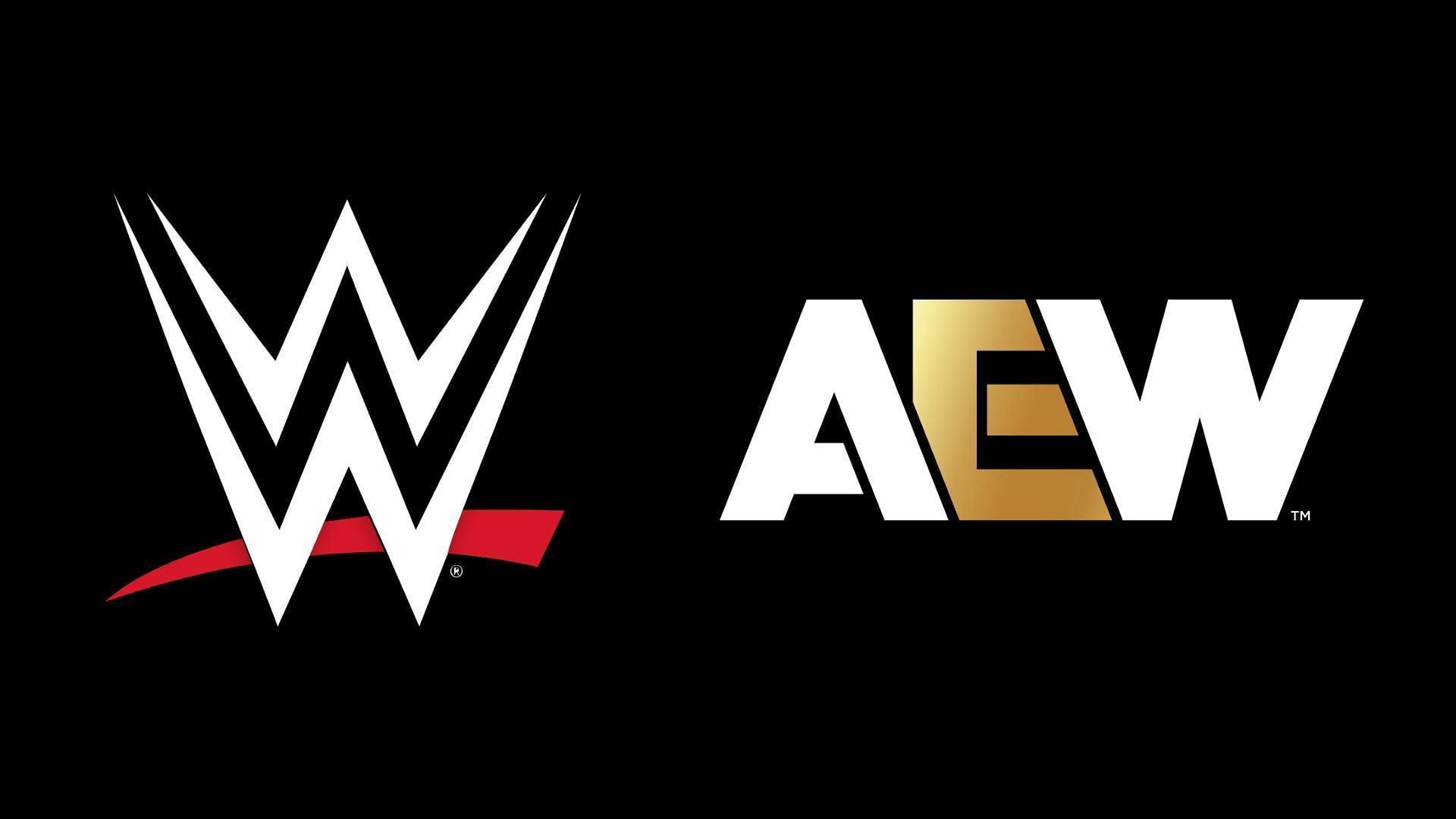 WWE and AEW are top players in the wrestling industry [logos courtesy of their respective social media accounts]