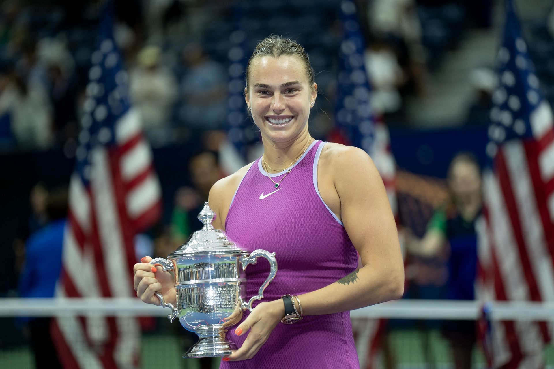 Aryna Sabalenka at the US Open 2024. (Photo: Getty)