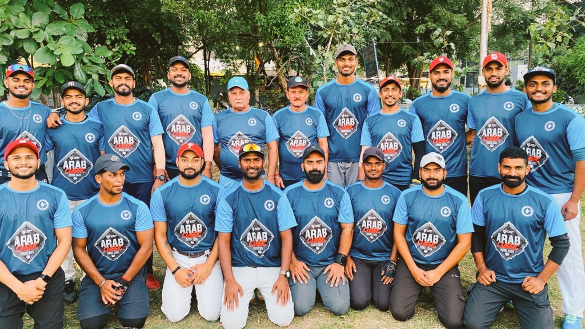 Indian baseball squad for Baseball United Arab Classic 2024 (Image Credits: Amateur Baseball Federation of India/X)