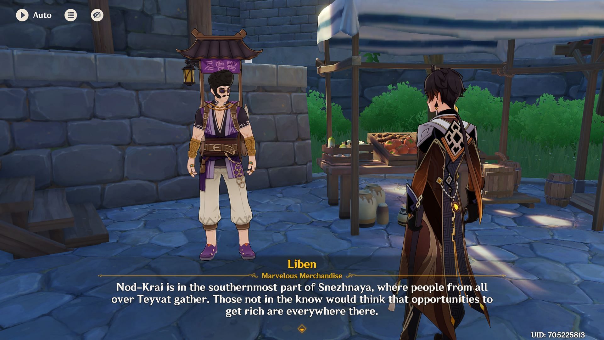 Liben talks about Nod-Krai (Image via HoYoverse)