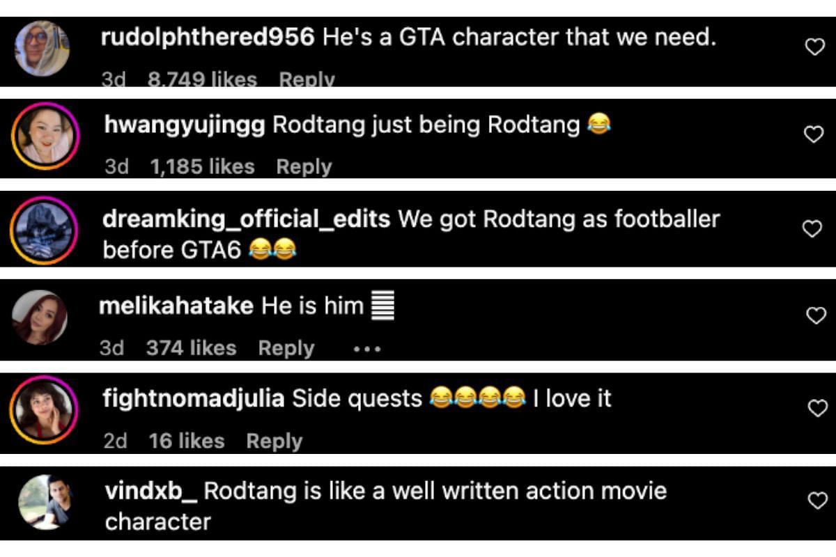 Screenshot of fans&#039; comments