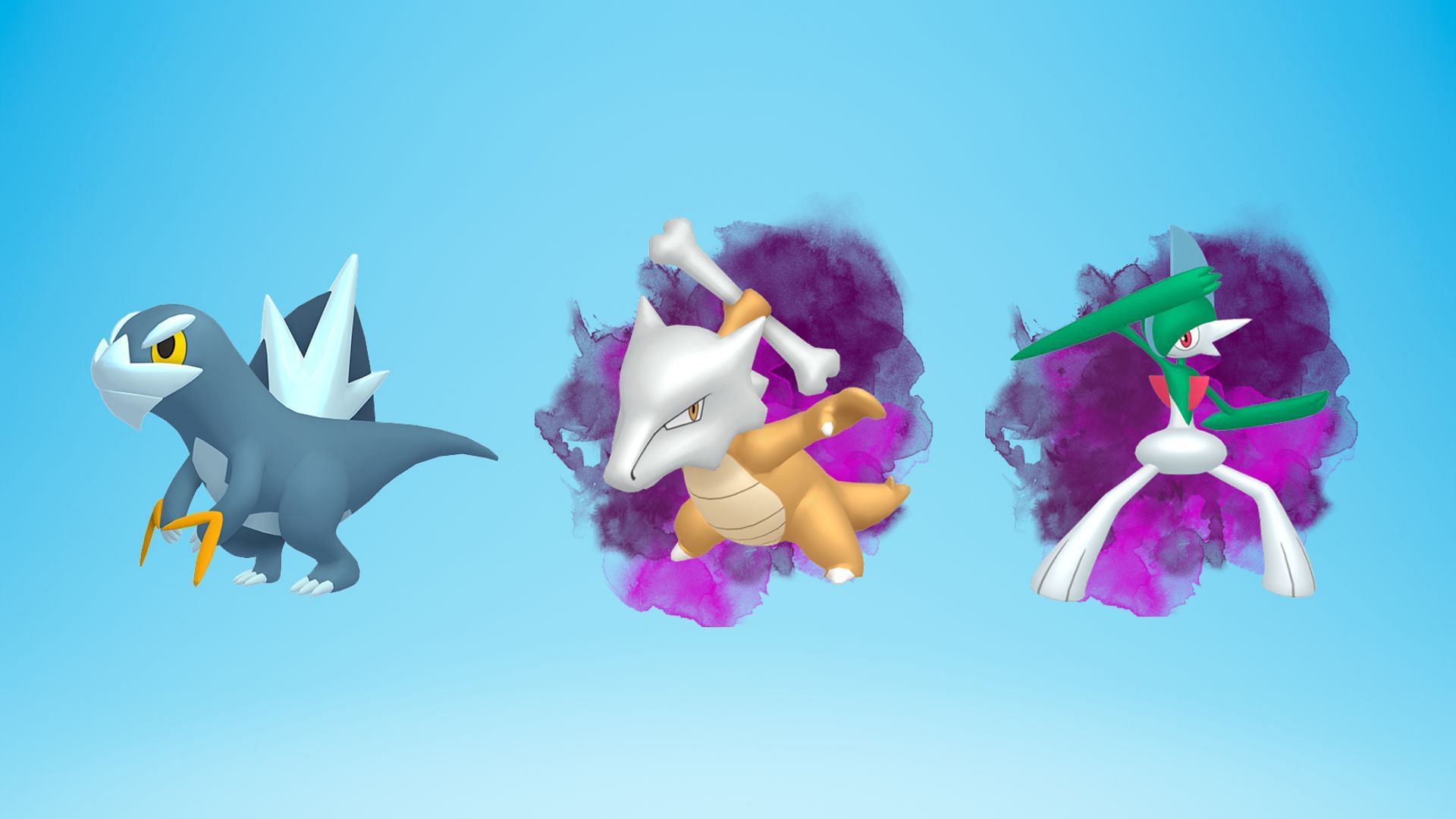 Arctibax, Shadow Marowak, and Shadow Gallade (Image via TPC)