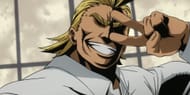 All Might as seen in anime (Image via Bones)