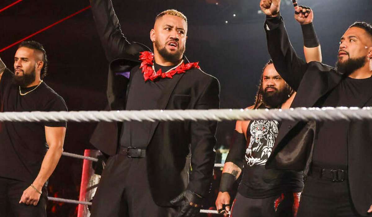 Solo Sikoa and his Bloodline 2.0 members. Photo: WWE.com
