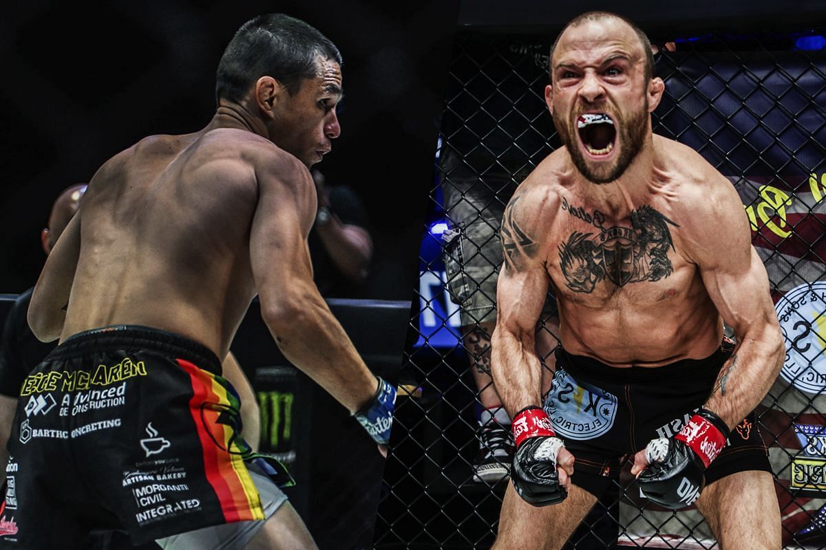 Reece McLaren (left) fights Jarred Brooks (right) at ONE Fight Night 26 on Dec. 6. [Photos via: ONE Championship]