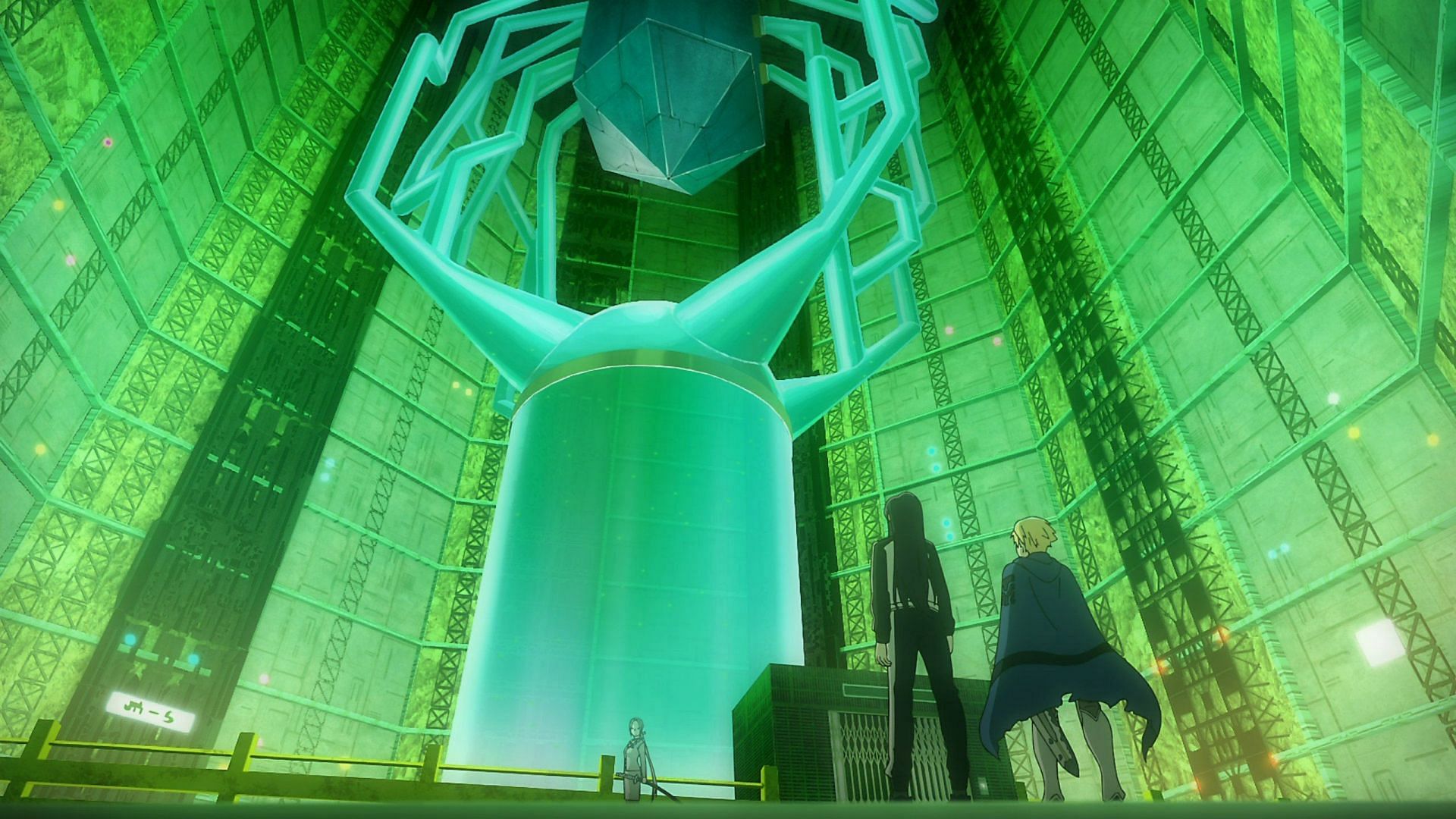 Gram and Veltol arrive at the Immortal Furnace&#039;s entrance (Image via J.C.Staff)