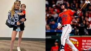 Alex Bregman’s hilarious 'backyard baseball' mishap with son Knox leaves Astros star laughing through pain