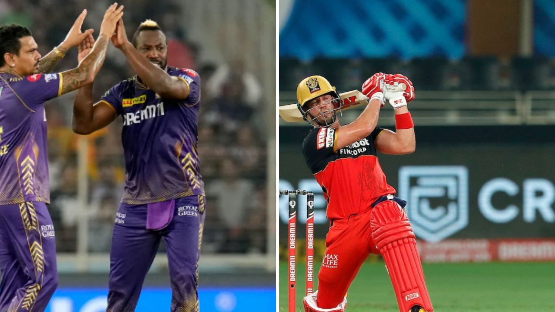 Andre Russell, Sunil Narine and AB de Villiers will be an integral part of the overseas IPL XI. (Source: IPL) 