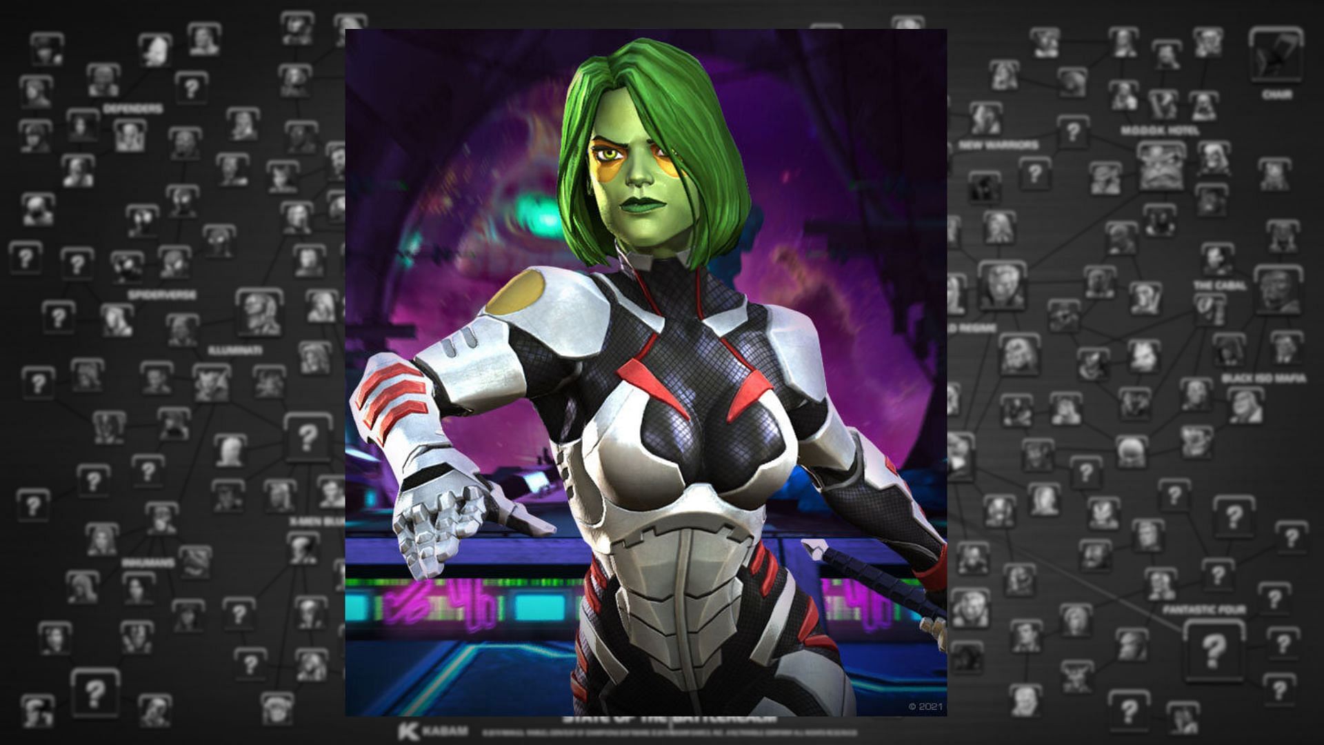 Gamora is an assassin among 3-star characters in the Marvel Contest of Champions with a high damage per second (Image via Kabam Games, Inc.)