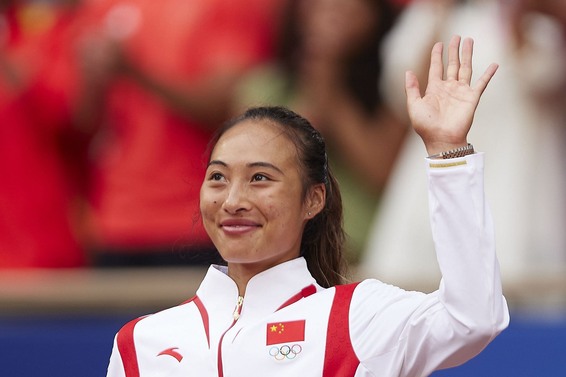 Zheng Qinwen at the Olympic Games (Getty)