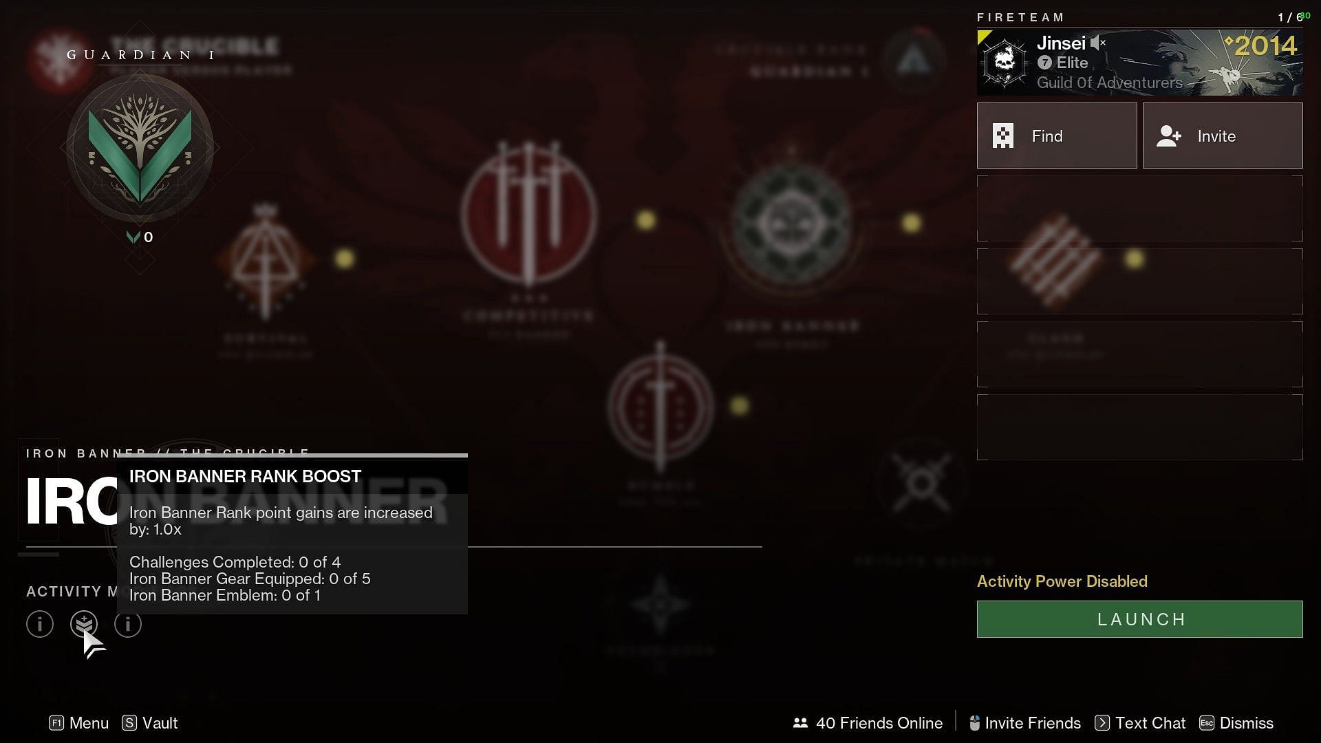 Iron Banner Rank Boost in Destiny 2 (Image via Bungie)