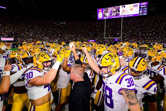 Photos: Five-star quarterback commit Bryce Underwood visits LSU in full Tigers gear amid Michigan flip rumor