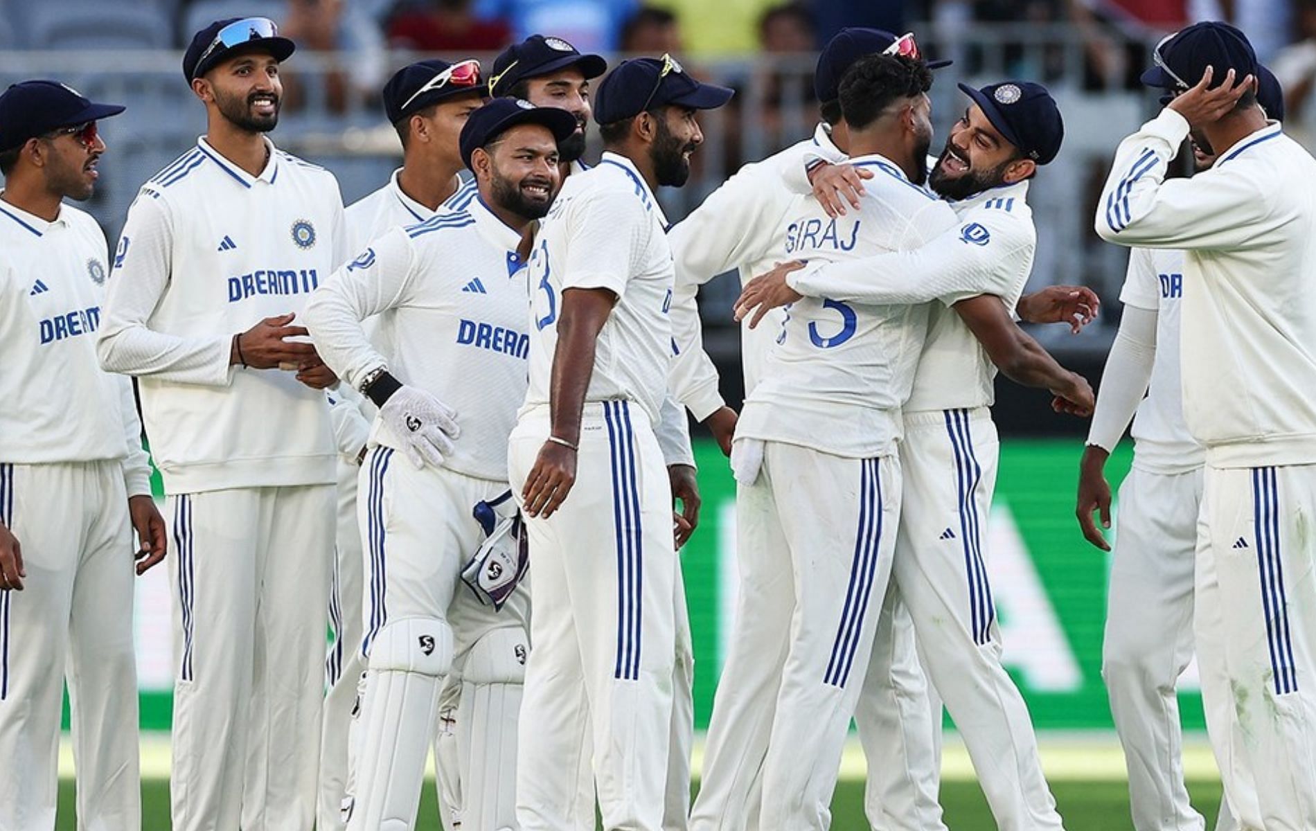 India bowled out Australia for 104 in Perth Test. (Pic: Instagram/@indiancricketteam).