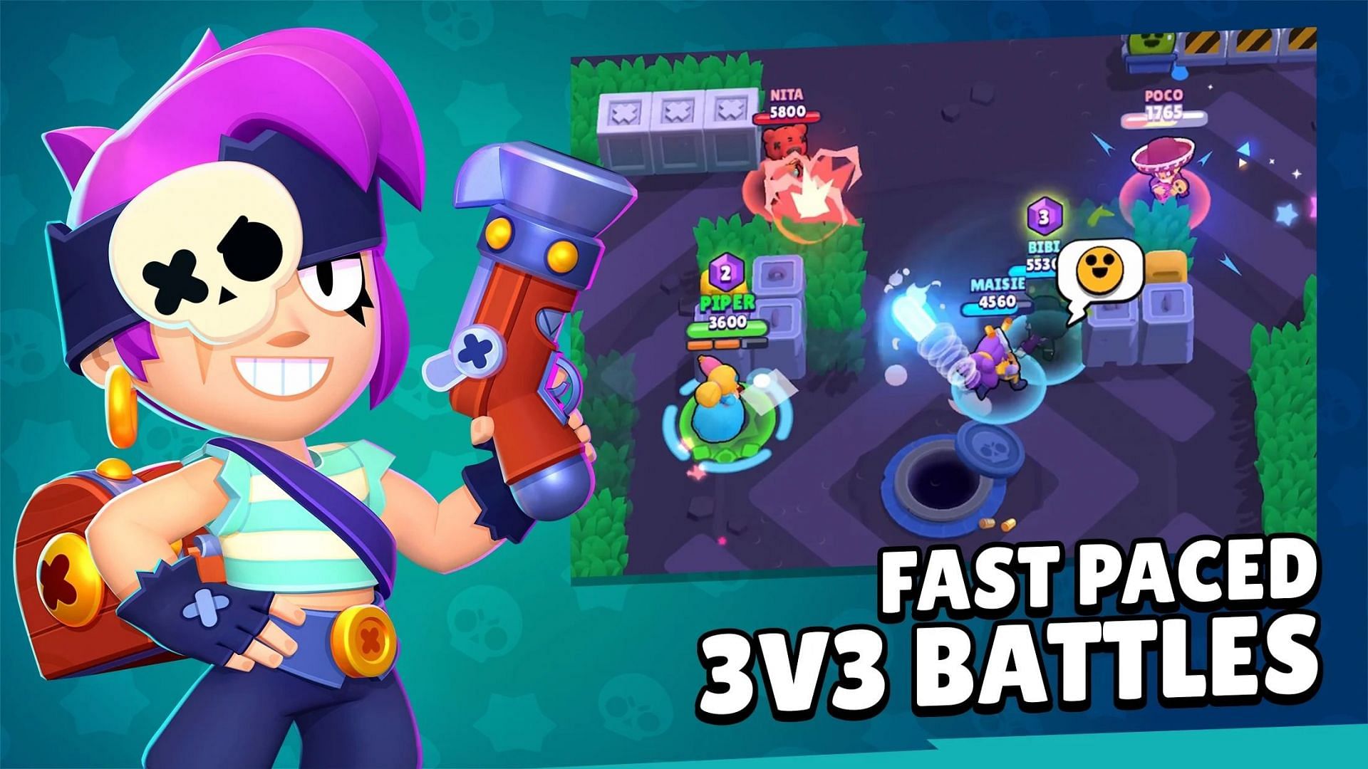 The Brawl Stars Angels vs Demons mode looks great and has stunning skins for characters and vibrant graphics (Image via Supercell)