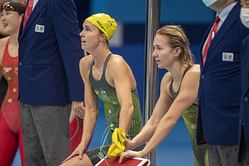 Ariarne Titmus pens sweet note for "legend" Emma McKeon as Australian swimming great bids farewell to the sport