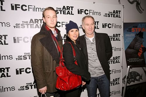 John McEnroe with his wife Patty Smyth and son Kevin (Source: Getty)