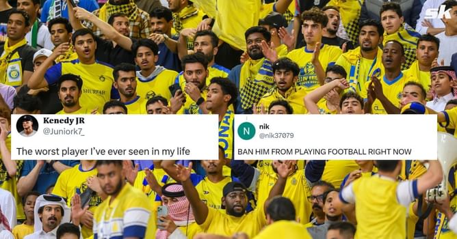 "Worst player I’ve ever seen", "Ban him from playing" - Fans blast 27-year-old star as Cristiano Ronaldo's Al-Nassr held to 1-1 draw by Al Hilal
