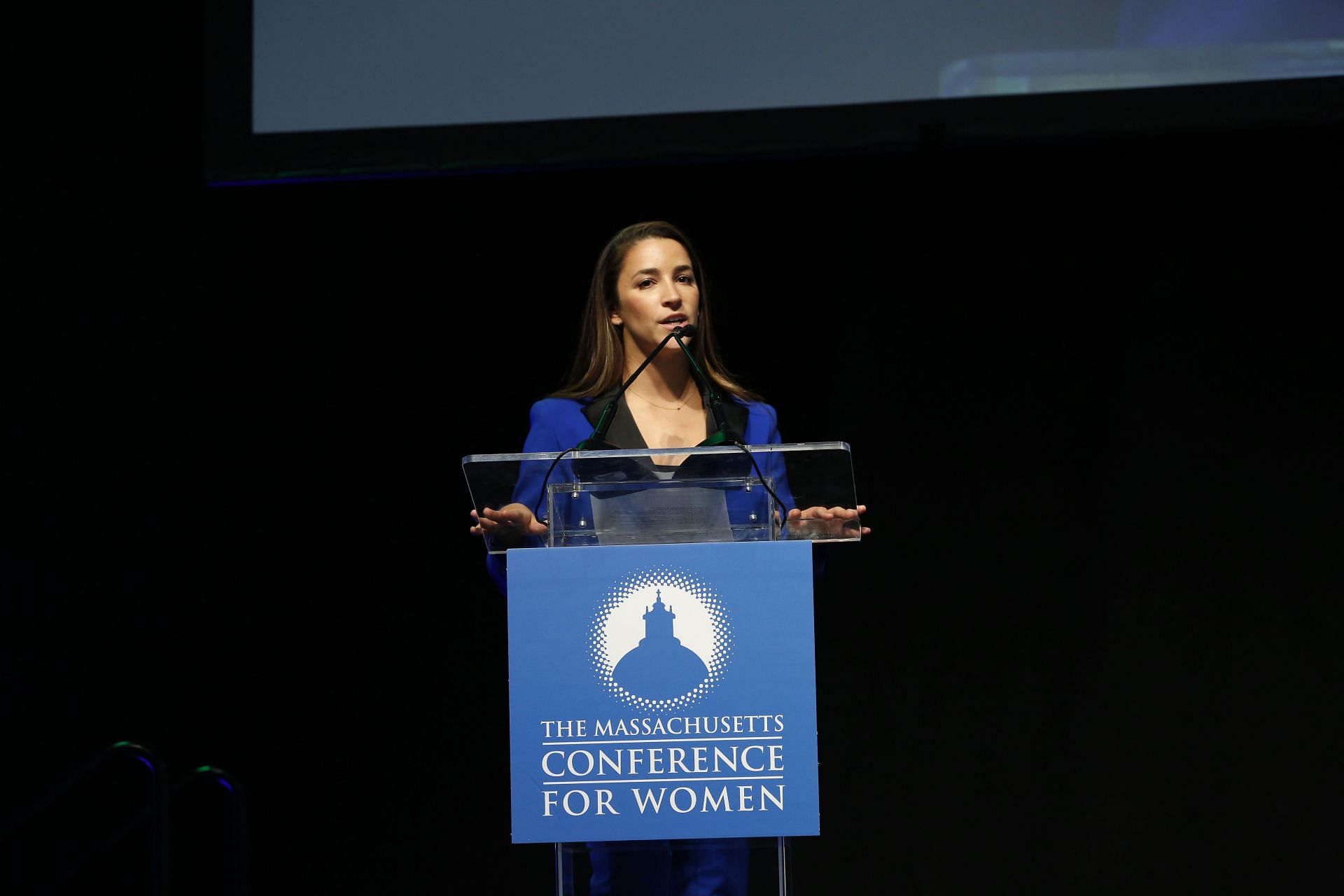 Aly Raisman at the 2018 Massachusetts Conference For Women - Opening Night (Source: Getty)