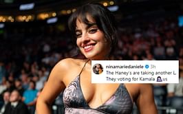 Nina-Marie Daniele makes her feelings known on Ryan Garcia's Donald Trump endorsement: "The Haney's are taking another L"